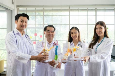 Premium Photo Portrait Of Medical Professor And A Medical Student In