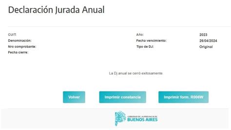 DDJJ Anual Ingresos Brutos ARBA 2023 Pasos para su presentación