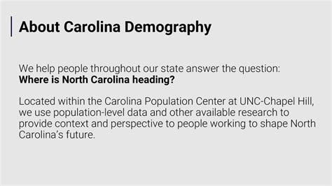 Where Are We Headed Population Change In North Carolina Ppt Download