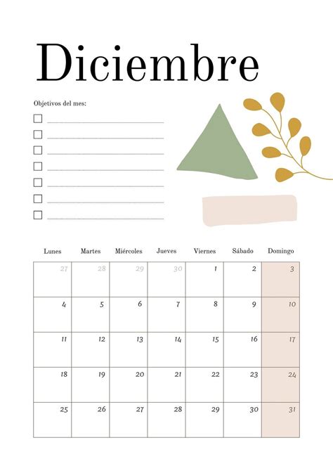 Plantilla Calendario Mensual 2023 Boho Minimalista Nude Templates By