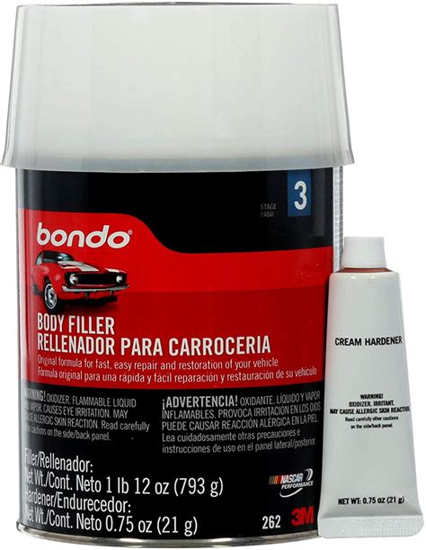 3m Bondo Body Filler 00262 1 Qt 28 Oz