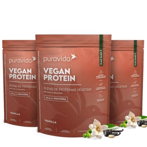 Kit Un Vegan Protein G Pura Vida Corpo Vida Suplementos