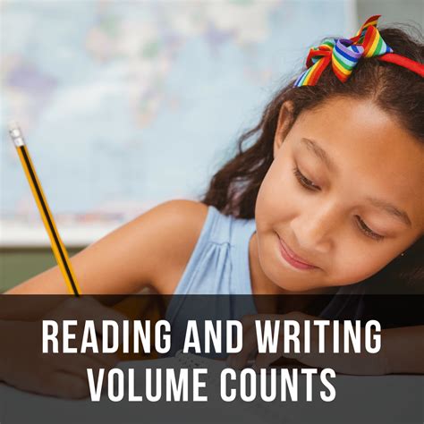 reading  writing volume counts  educators room