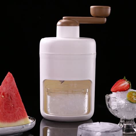 Bxingsftys Ice Crusher Creative Ice Slush Maker Machine Hand Cranking Portable Drinks Tools