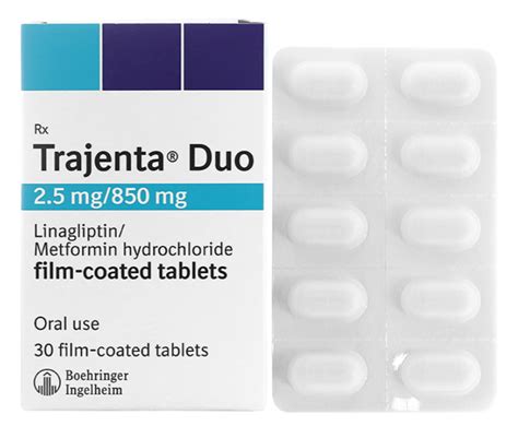 Trajenta Duo 25mg 850mg Linagliptin Metformin Pharmog