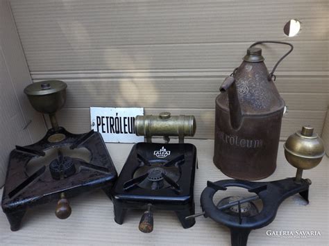 Antique Petroleum Stove Iron Heating Stove From A Collection Of 3 Iron