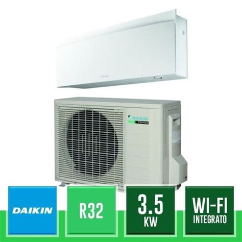 DAIKIN RXJ35M FTXJ35AW Kit Monosplit A Parete Emura Bianco Con Wi Fi