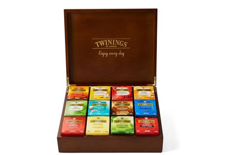 Twinings Tea Chest With 12 Compartments Including 12 Tea Varieties Winc