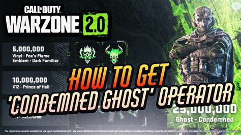 How To Get Condemned Ghost Operator Skin In Warzone Mw Free