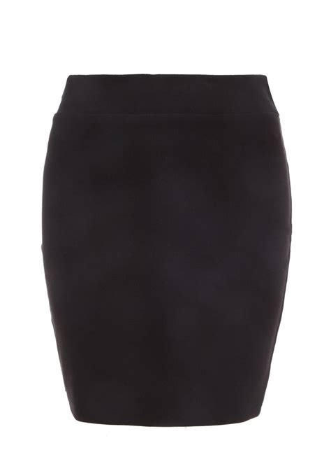 Black Skirts Plain Leather Smart And Work Black Skirts Matalan