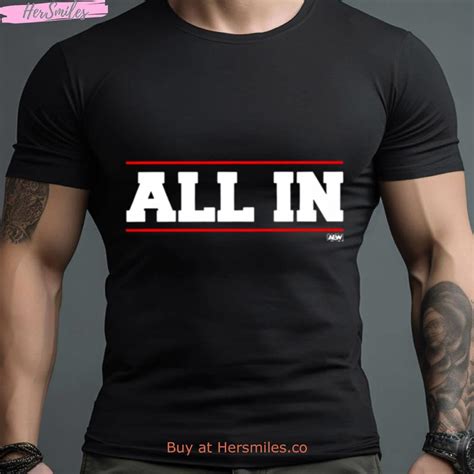 Aew All In Logo Design Shirt - Hersmiles