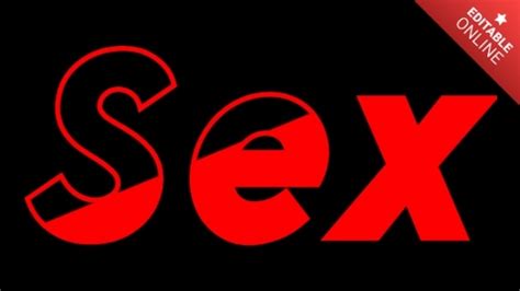 Sex Red Cut Text Effect Generator