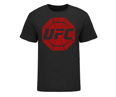 Mens Ufc Red Octagon T Shirt Ufc T Shirt Ufc Shirts