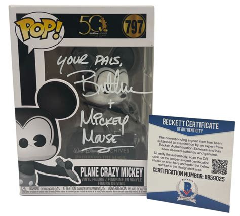 Bret Iwan Signed Funko Pop Figure Mickey Mouse Disney Autograph