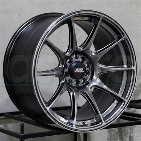 18x8 Xxr 527 5x1005x1143 42 Chromium Black Wheels Rims Set4 Wheels