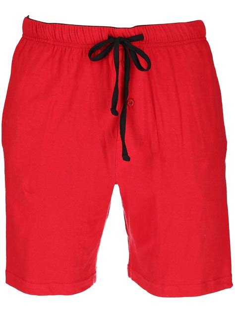 Hanes Jersey Knit Cotton Button Fly Pajama Sleep Shorts Men