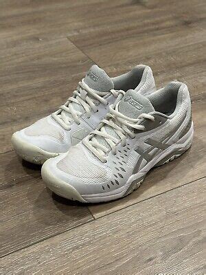 Asics Womens Gel Challenger Tennis Shoes White Silver A Ebay