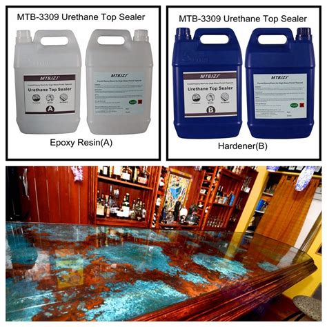 Crystal Clear Epoxy Resin For Super Gloss Coating On Tabletops China