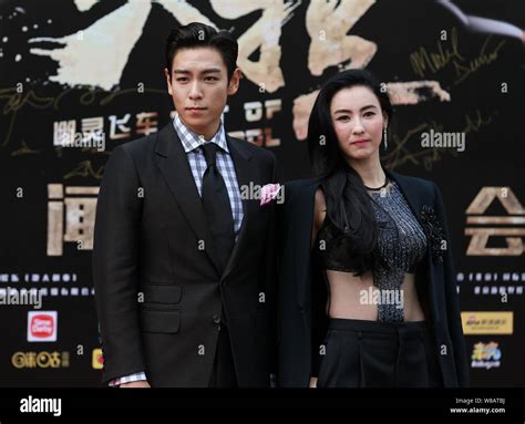 Hong Kong Actress Cecilia Cheung Right And Singer And Actor Choi