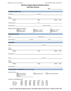 Fillable Online Dbhds Virginia NVMHI Form No70 Docx Fax Email Print