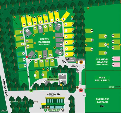 Mr Moos Touring Park Map Easily Find Your Pitch On Our Site