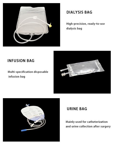 Disposable 50ml 100ml 250ml 500ml 1000ml PVC Infusion Bag China Non