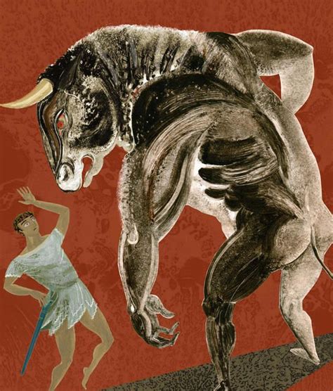 Theseus And The Minotaur The Minotaur Greek Monsters Greek Roman