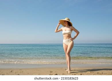 Sexy Bikini Tanning Woman Relaxing On Stock Photo Shutterstock