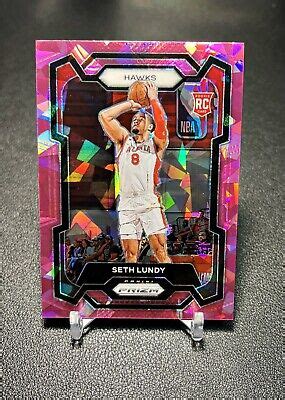 2023 Prizm Basketball Pink Ice Seth Lundy Atlanta Hawks Rookie RC 138