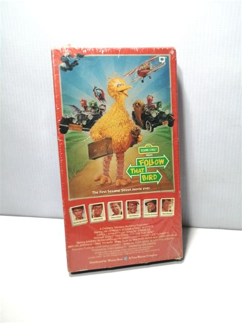 1985 Sesame Street First Movie Ever Follow That Bird Film Vhs Video