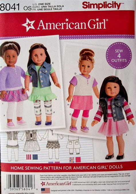 18 Inch Dolll Clothes Pattern American Girls Doll Clothes Pattern