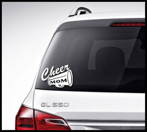 Cheer Mom Car Decal Vinyl Lettering High By Vinyldecorboutique