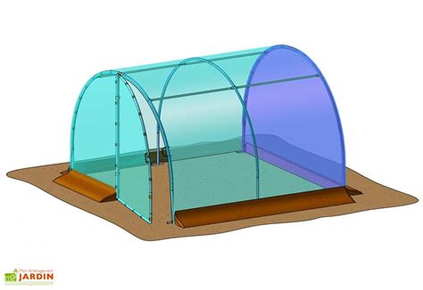 Bâche de Pignon Arrière pour Serre de Jardin Tunnel Richel 3x3 Pied