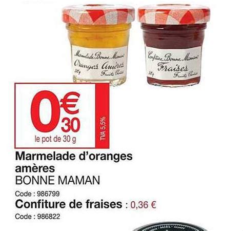 Promo Marmelade D oranges Amères Bonne Maman chez Promocash iCatalogue fr