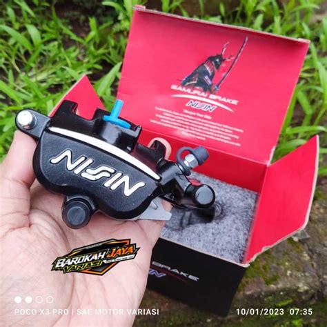 Kaliper Nissin Samurai Piston Kanan Hitam Black Lazada