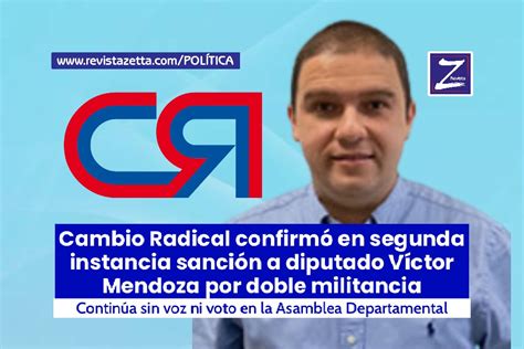 Cambio Radical confirmó en segunda instancia sanción a diputado Víctor