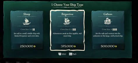 Sea Of Thieves How To Buy Ships Ship Prices And List