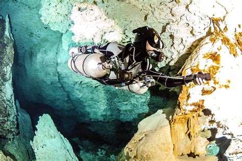 Cave Sidemount Diver Cave Diving Training Mexico