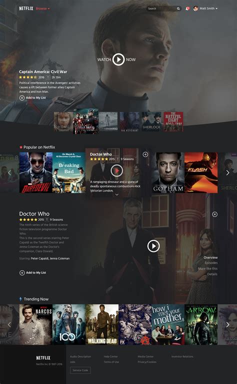 Netflix Homepage Template