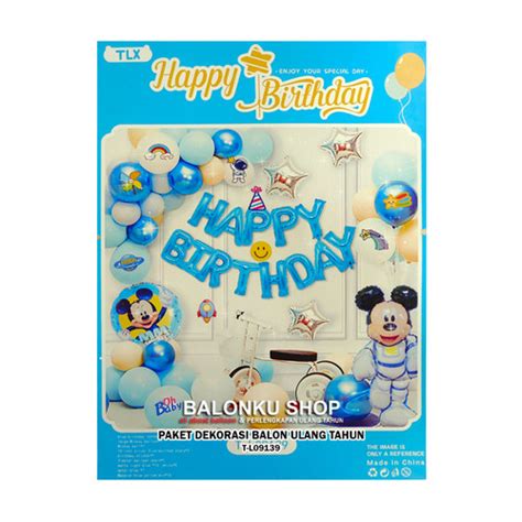 Jual Paket Dekorasi Balon Ulang Tahun Balon Set Micky Mouse A Kota