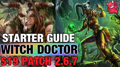 Witch Doctor Starter Guide Season Patch Build Diablo