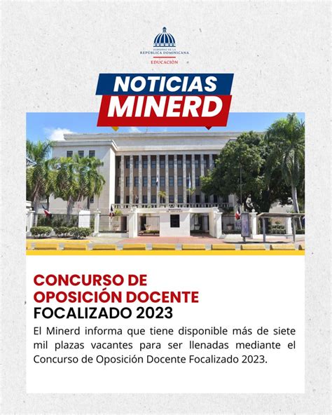 Ministerio Educaci N Rd On Twitter El Minerd Anunci Que Est Abierta