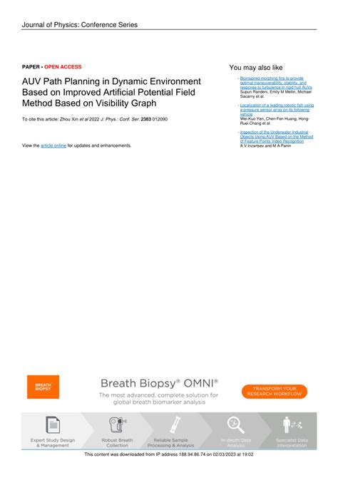 PDF AUV Path Planning In Dynamic Environment Based On Improved