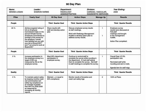 100 Day Plan Template Excel Awesome 100 Day Plan Template Excel ...