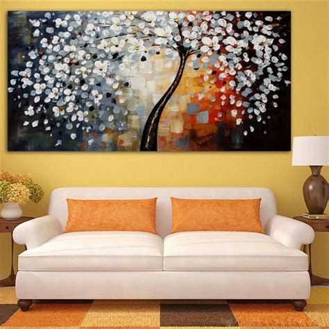 Tempsa Peinture Huile Tableau Detoile Art Abstraite Arbre De Fleur