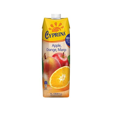 Cyprina Apple Orange Mango Juice Natural Ltr Ehavene