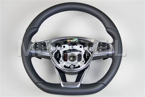 Amg Black Leather Steering Wheel For C Class Glc Class