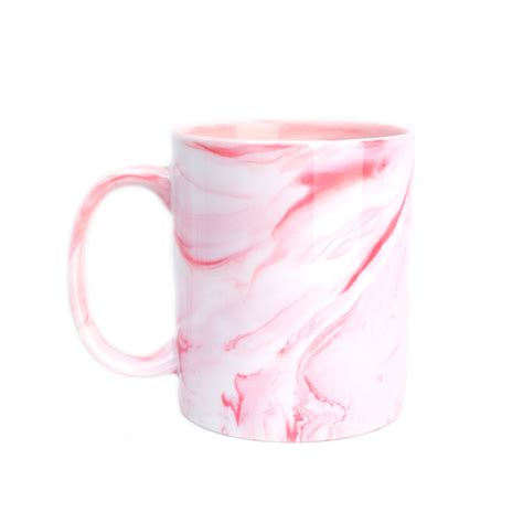 11oz Marble Texture Mug Pink