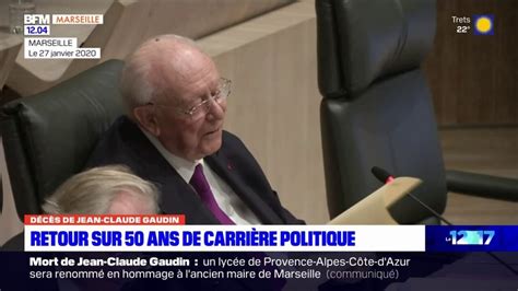 Mort de Jean Claude Gaudin retour sur 50 ans de carrière politique