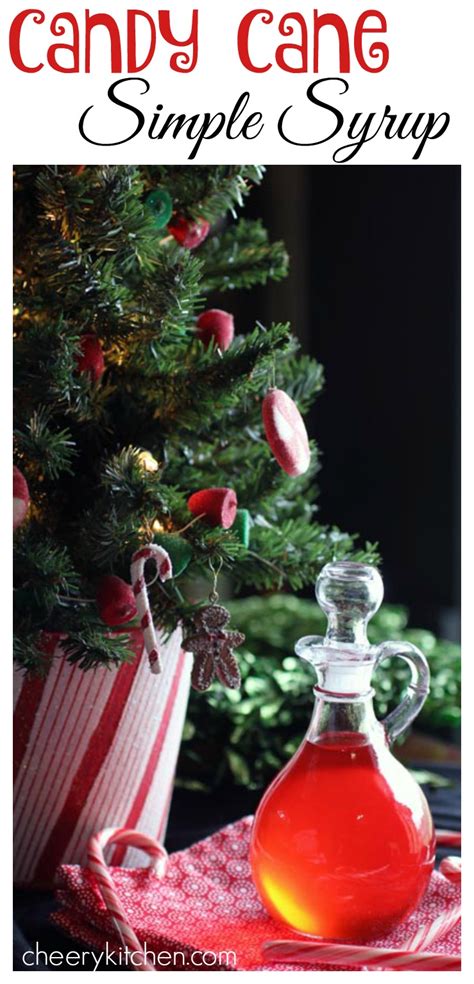 Candy Cane Simple Syrup - Cheery Kitchen